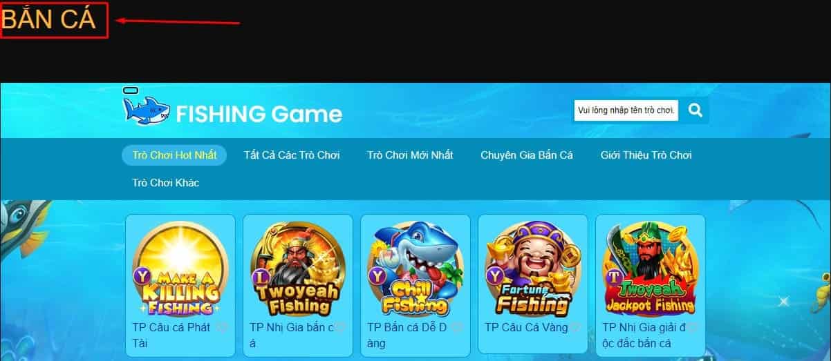 Tham gia chơi Bắn cá trực tiếp